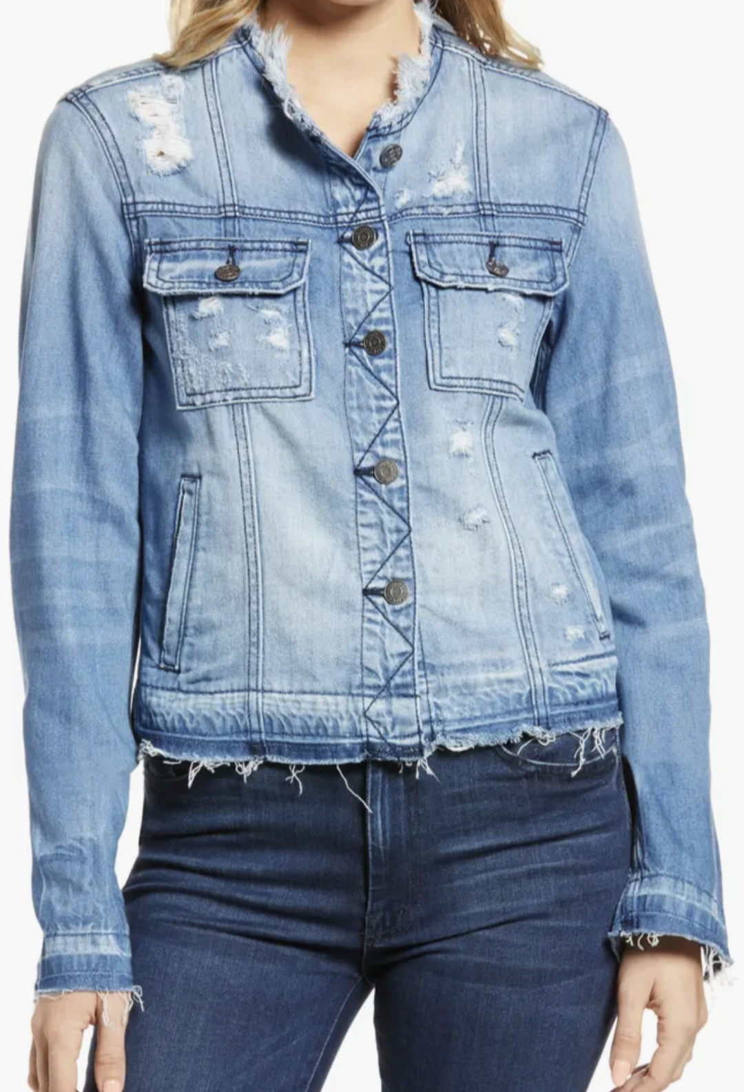 Frayed Edge Denim Jacket