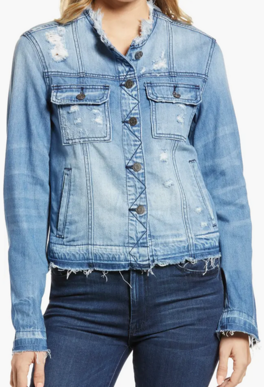 Frayed Edge Denim Jacket