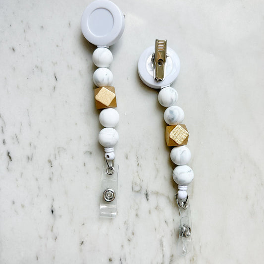Marble•ous Badge Reel