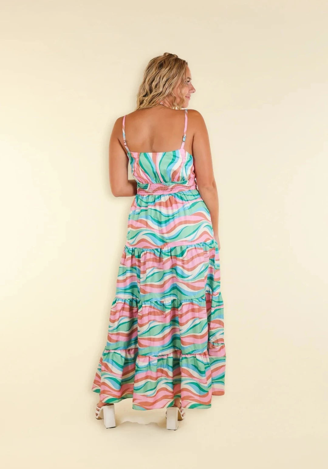 Wave Break Retro Maxi Dress